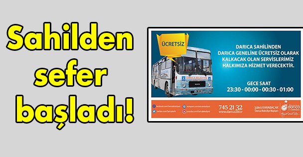 Sahilden sefer başladı!