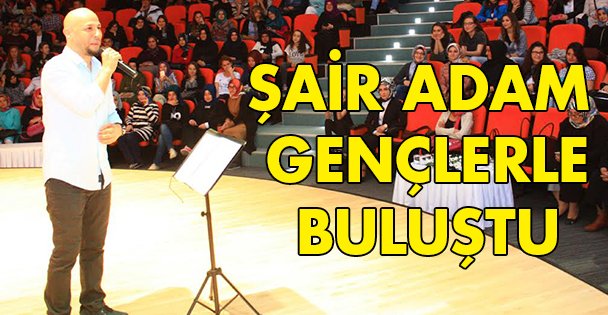 Şair adam gençlerle buluştu