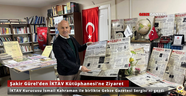 Şakir Gürelden İKTAV Kütüphanesine Ziyaret, İsmail Kahraman ile Bir Araya Geldi