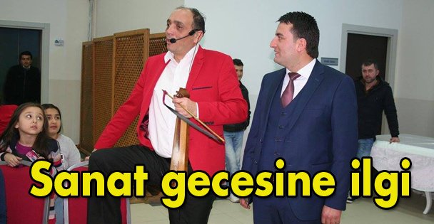 Sanat gecesine ilgi