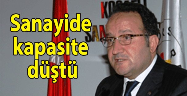 Sanayide kapasite düştü