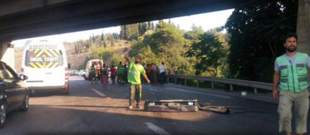 Şarampole yuvarlandı!