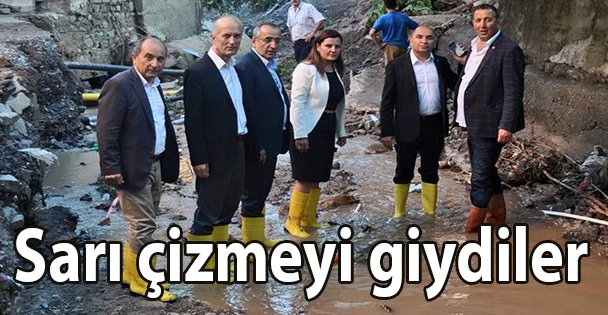Sarı çizmeyi giydiler