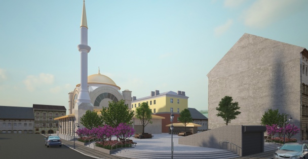 Sarıcami Meydan Projesi'nde Çalışmalar Sürüyor