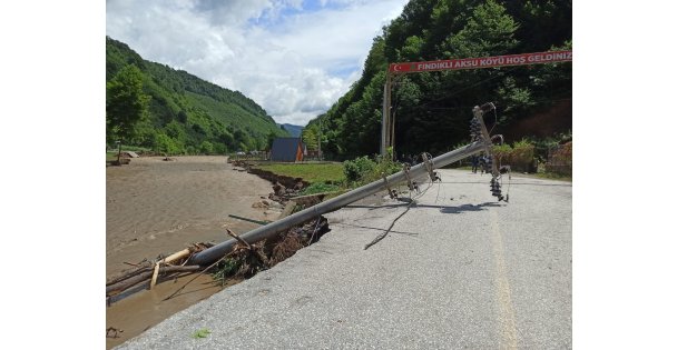 Sedaş Sel Felaketi Neticesinde Oluşan Hasarları Gideriyor