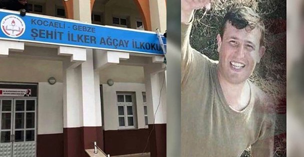 Şehidin adı Gebze'de okula verildi