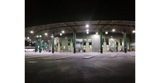 Şehirlerarası Otobüs Terminali'ne  tasarruflu aydınlatma