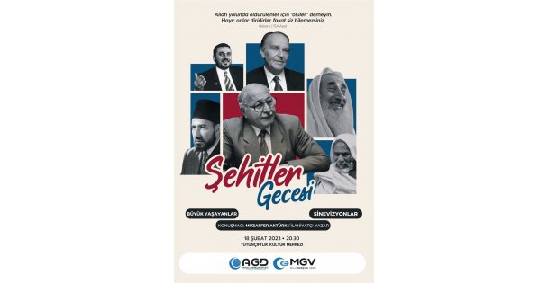 ŞEHİTLERİMİZ İÇİN DOPDOLU PROGRAM