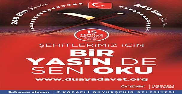 Şehitlerimize Dua başlığı TT oldu