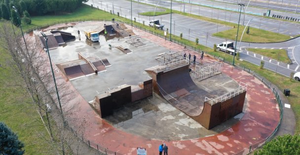 Seka Park kaykay pisti yenileniyor
