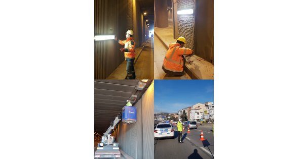 Seka Tüneli'nde Bakım Ve Temizlik Yapıldı