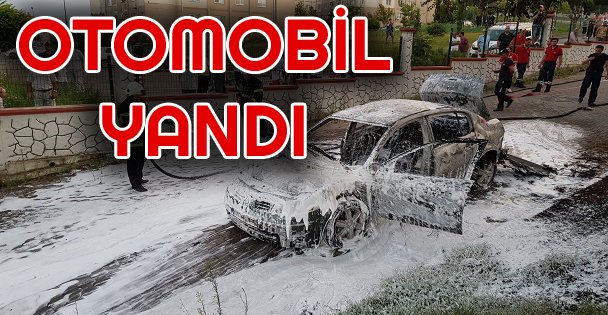 Seyir Halindeki Otomobilde Yangın