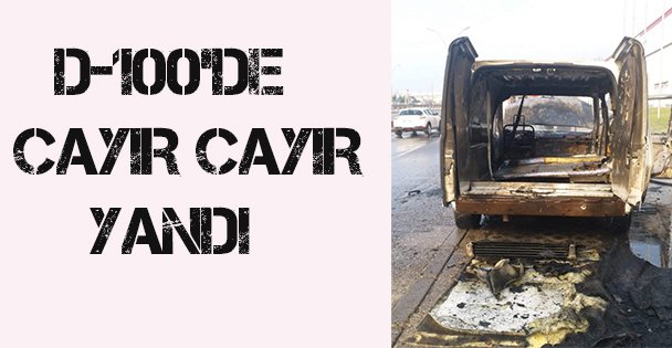 Seyir Halindeyken cayır cayır yandı!