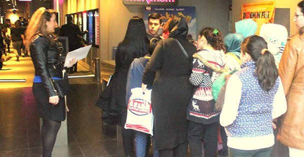 Sinema keyfi yaşadılar