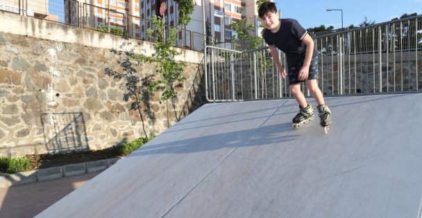 Skate Park'ta ilk test Gebzeli gençlerden
