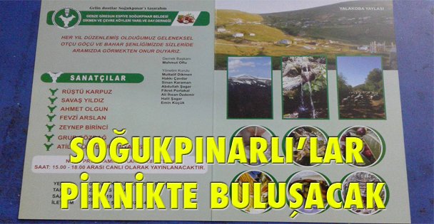 Soğukpınarlılar Piknik'de buluşacak!