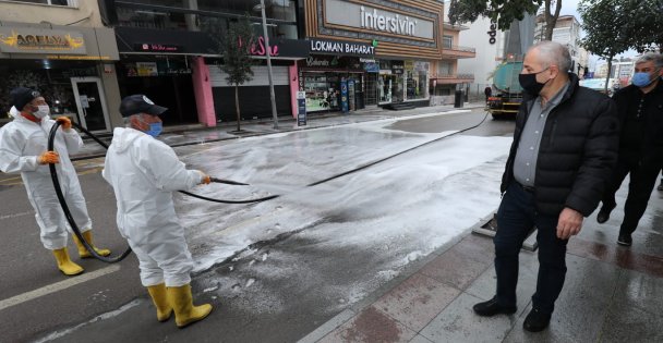 Sokağa çıkma kısıtlamasında Gebze'de Ekipler sahada
