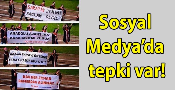 Sosyal Medya'da tepki var!