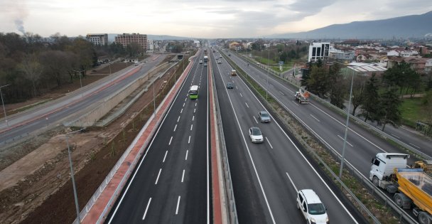 Stadyum Bağlantı Yolunda Tamamlanan kısımlar trafiğe açıldı