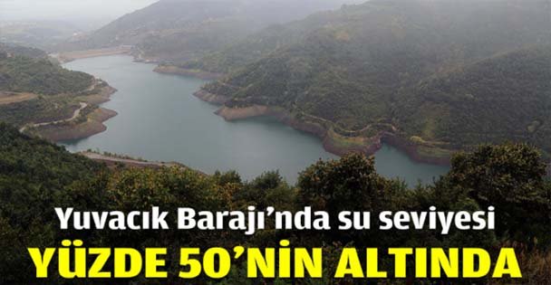 Su seviyesi yüzde 50'nin altında