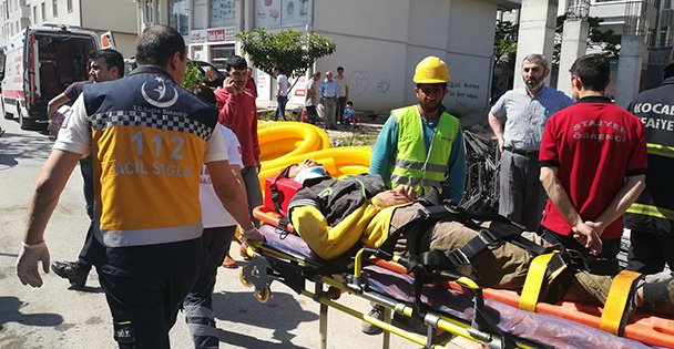 Suriyeli işçi yaralandı