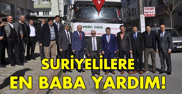 Suriyelilere en baba yardım
