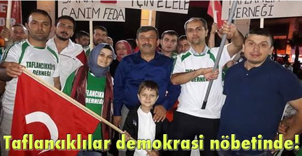 Taflancıklılar demokrasi nöbetinde!