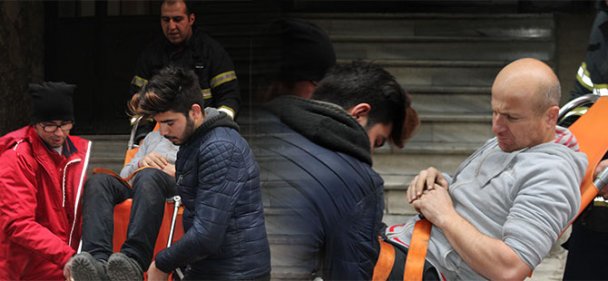 Tamirci, asansöre sıkıştı... İtfaiye harekete geçti!
