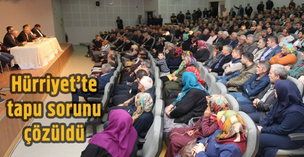 'Tapu ve doğalgaz sorunu çözüme kavuştu'