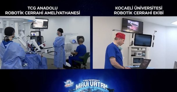 TEKNOFEST Mavi Vatanda tarihi deneme: TCG Anadoluda 5G destekli robotik cerrahi