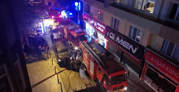Tekstil mağazasında yangın