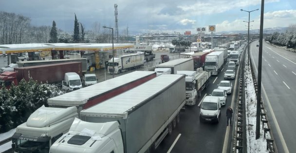 TEM'deki kaza ve Araç Arızaları Ulaşımı Aksattı