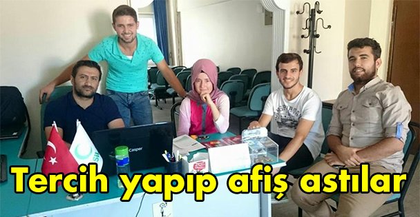 Tercih yapıp afiş astılar