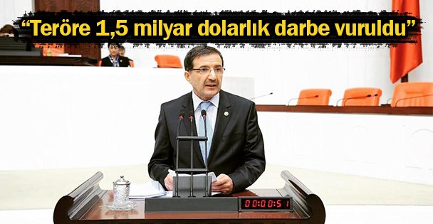 'Teröre 1,5 milyar dolarlık darbe vuruldu”