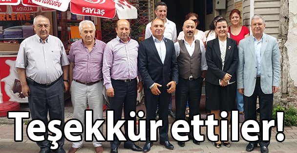 Teşekkür ettiler!