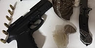 14 yıl 6 ay hapis cezası ile aranan hükümlü silah ve uyuşturucuyla yakalandı