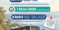 397 Nolu hat KM85 olarak sefer yapacak