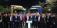 Başkan Büyükakın uğurladı; Büyükşehir’in ilk yardım tırları Gazze’ye yola çıktı