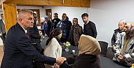 BAŞKAN SEZER, TAHLİYE EDİLEN SİTE SAKİNLERİYLE BİR ARAYA GELDİ