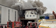 Beton fabrikasında yangın: 2 işçi dumandan etkilendi