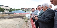 Büyükakın, KOÜ Camii ve Otopark inşaatını inceledi