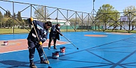 Büyükşehir, basketbol sahalarını yeniliyor