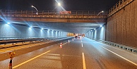 Büyükşehir’den ulaşımda tasarruf hamlesi;  Osmangazi Köprüsü Tüneli, LED sistemiyle ışıl ışıl