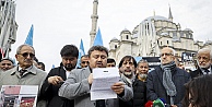 Çinin Sincan Uygur Özerk Bölgesinde uyguladığı politikalar protesto edildi
