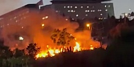 Darıca Millet Bahçesinde çıkan yangın söndürüldü