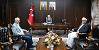 Gebze Kaymakamı Özyiğit ve Gebze Belediye Başkanı Büyükgöz, Vali Aktaşı Gebze Makamda Ziyaret Ettiler