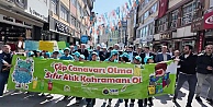 Gebzeli öğrencilerden Sıfır Atık Projesi'ne destek yürüyüşü