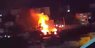 Gecekonduda korkutan yangın: Mutfak tüpü patladı