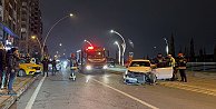 İki otomobilin çarpıştığı kaza maddi hasarla atlatıldı
