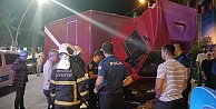 Kamyoneti yanmaktan kurtardılar